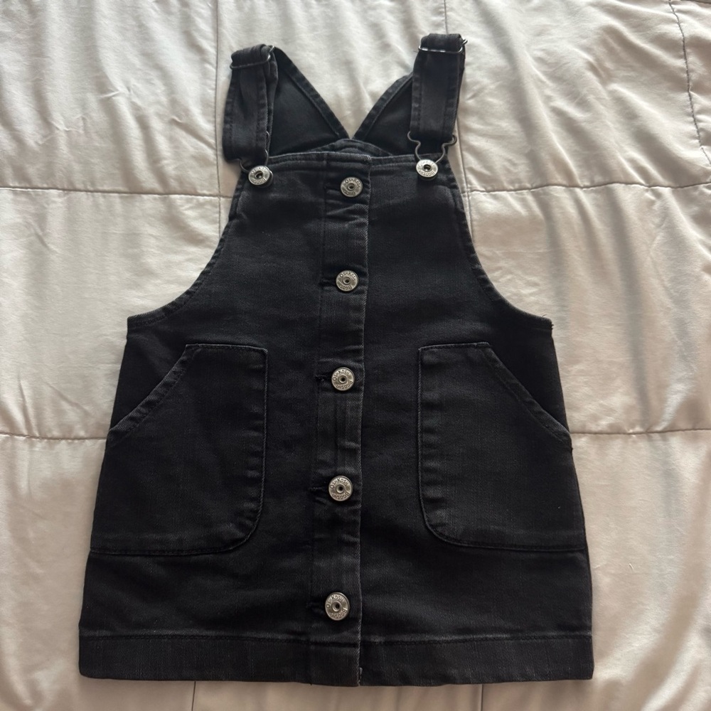 OshKosh B'gosh Black Denim Overall Dress